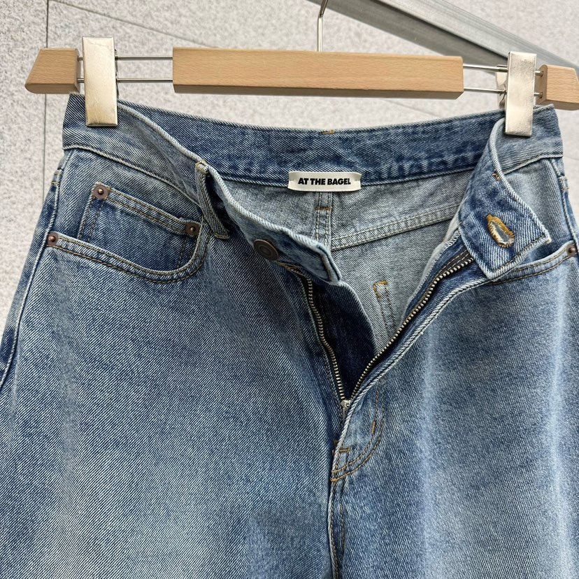 AT THE BAGEL韓國直郵女裝新品26春夏職業26夏季牛仔褲AT THE BAGEL牛仔褲