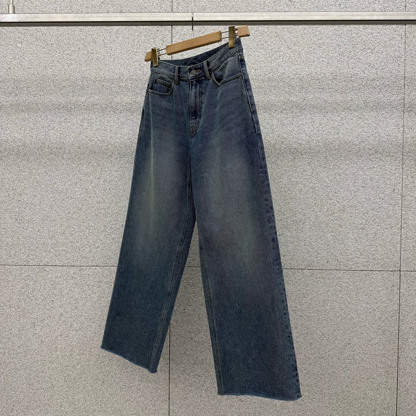 AT THE BAGEL韓國直郵女裝新品26春夏職業26夏季牛仔褲AT THE BAGEL牛仔褲圖色1