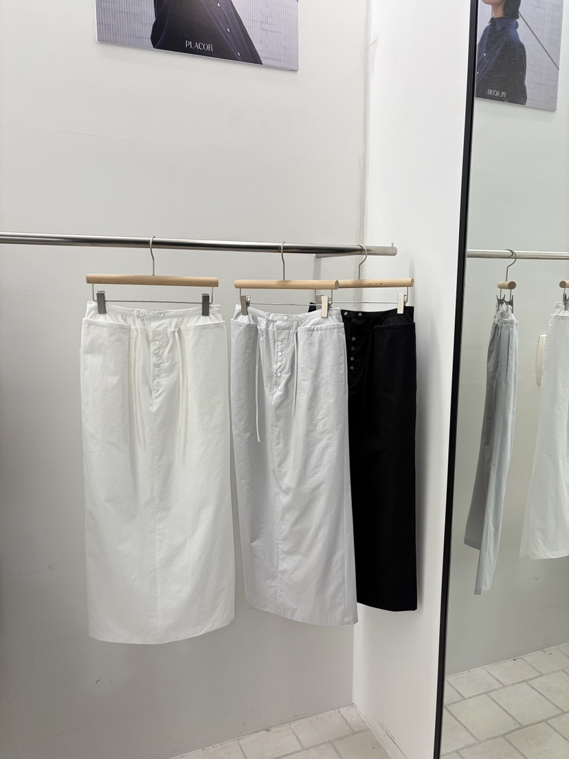 REGULARLY/PLACOR韓國代購女裝新品推薦時尚休閑長裙紐扣REGULARLY/PLACOR長裙