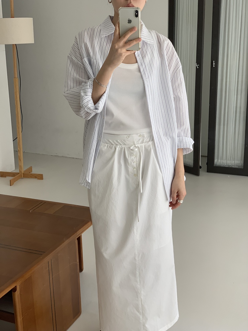 REGULARLY/PLACOR韓國代購女裝新品推薦時尚休閑長裙紐扣REGULARLY/PLACOR長裙