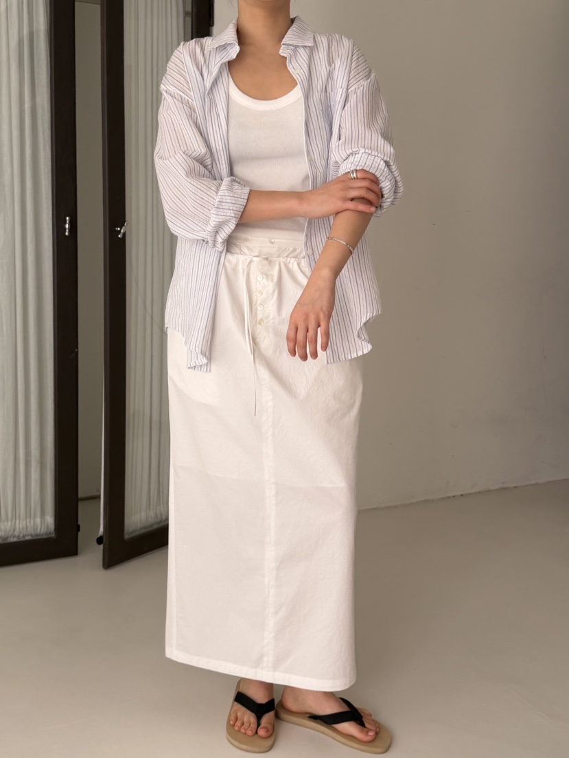 REGULARLY/PLACOR韓國代購女裝新品推薦時尚休閑長裙紐扣REGULARLY/PLACOR長裙