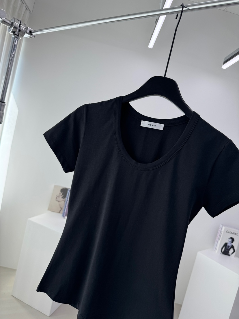 RED-A韓國東大門直郵女裝新款26夏季休閑職業推薦26春夏T恤RED-AT恤圖色4