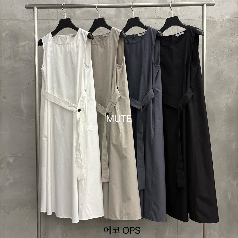 MUTE-P韓國直郵女裝新款職業熱賣26夏季26春夏休閑連衣裙MUTE連衣裙