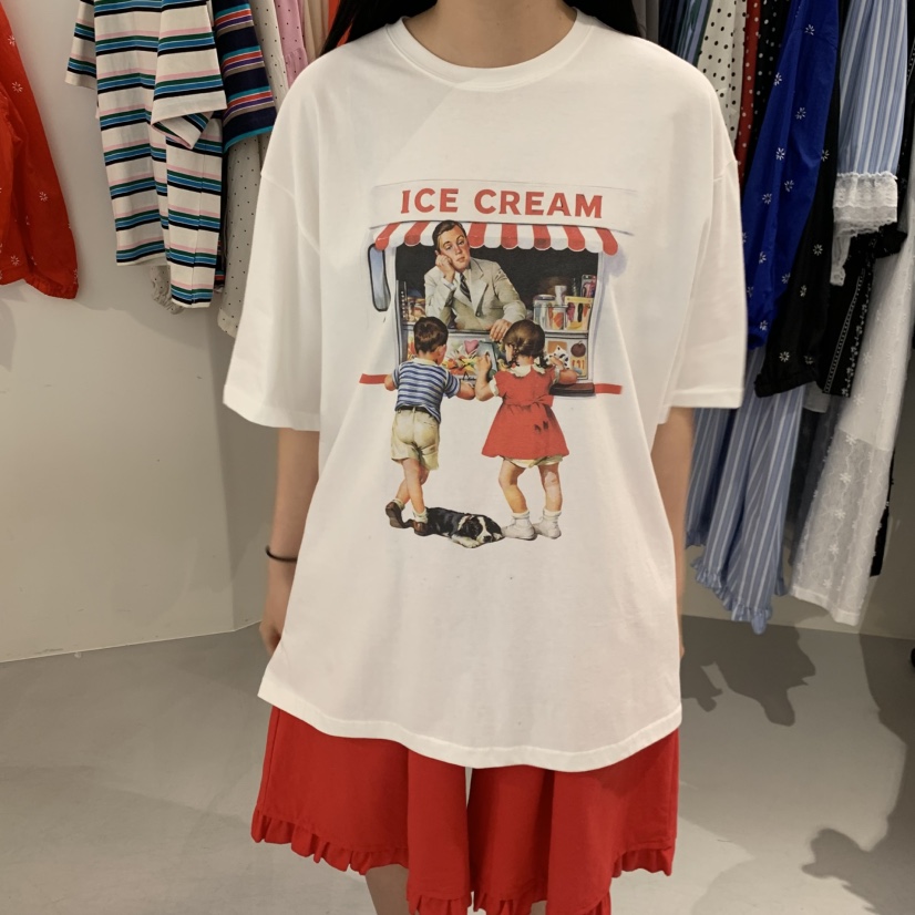 VENTI韓國直郵女士新款休閑人氣熱賣時尚26春夏職業推薦T恤VENTIT恤圖色3