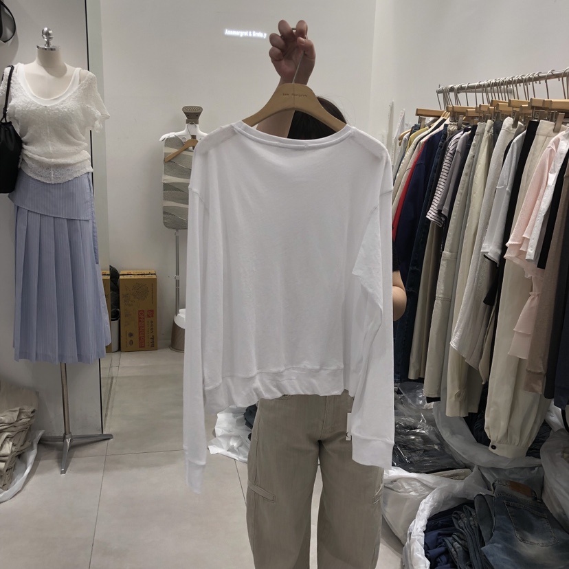 ANN MARGRET韓國東大門代購女士新款推薦長袖T恤GRETA.Y長袖T恤