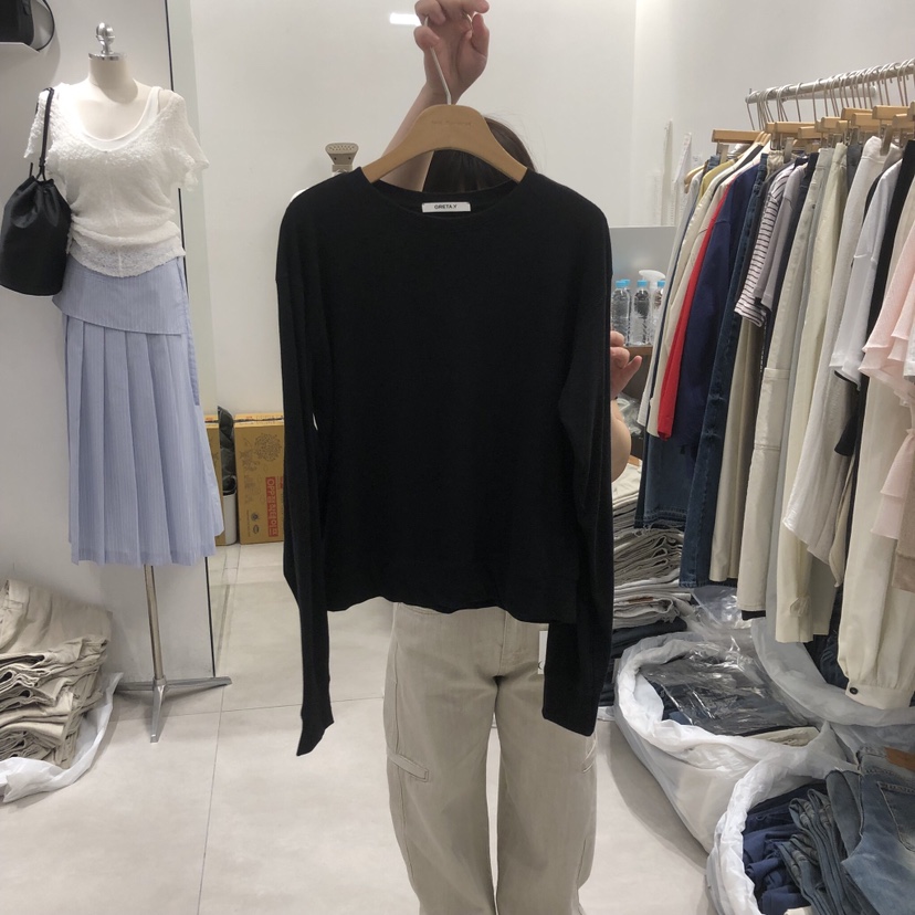 ANN MARGRET韓國東大門代購女士新款推薦長袖T恤GRETA.Y長袖T恤圖色3