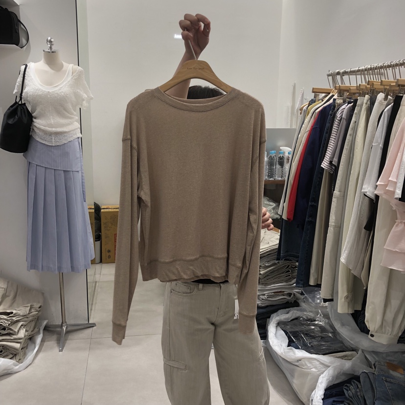 ANN MARGRET韓國東大門代購女士新款推薦長袖T恤GRETA.Y長袖T恤圖色5