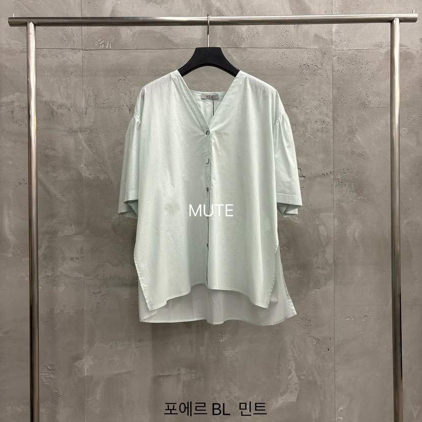 MUTE-P韓國東大門直郵女士新品推薦人氣26夏季襯衫蕾絲衫MUTE襯衫/蕾絲衫圖色3