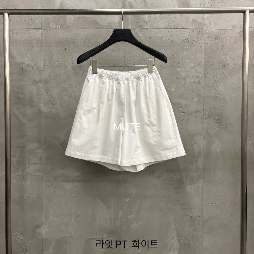 MUTE-P韓國直郵女士新款推薦職業26春夏熱賣時尚休閑短褲MUTE短褲圖色1白色