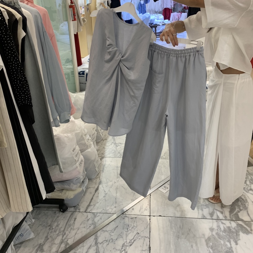 ALMOND韓國直郵實拍女士新款熱賣時尚26夏季推薦休閑套裝ALMOND套裝