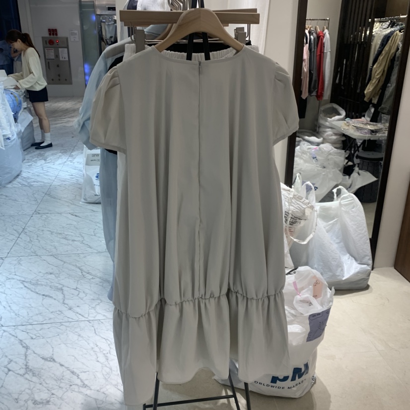 RAWROW韓國代購女裝新款休閑26春夏人氣熱賣26夏季連衣裙褶皺RAWROW連衣裙