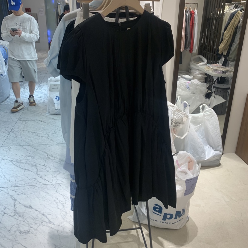 RAWROW韓國代購女裝新款休閑26春夏人氣熱賣26夏季連衣裙褶皺RAWROW連衣裙圖色3