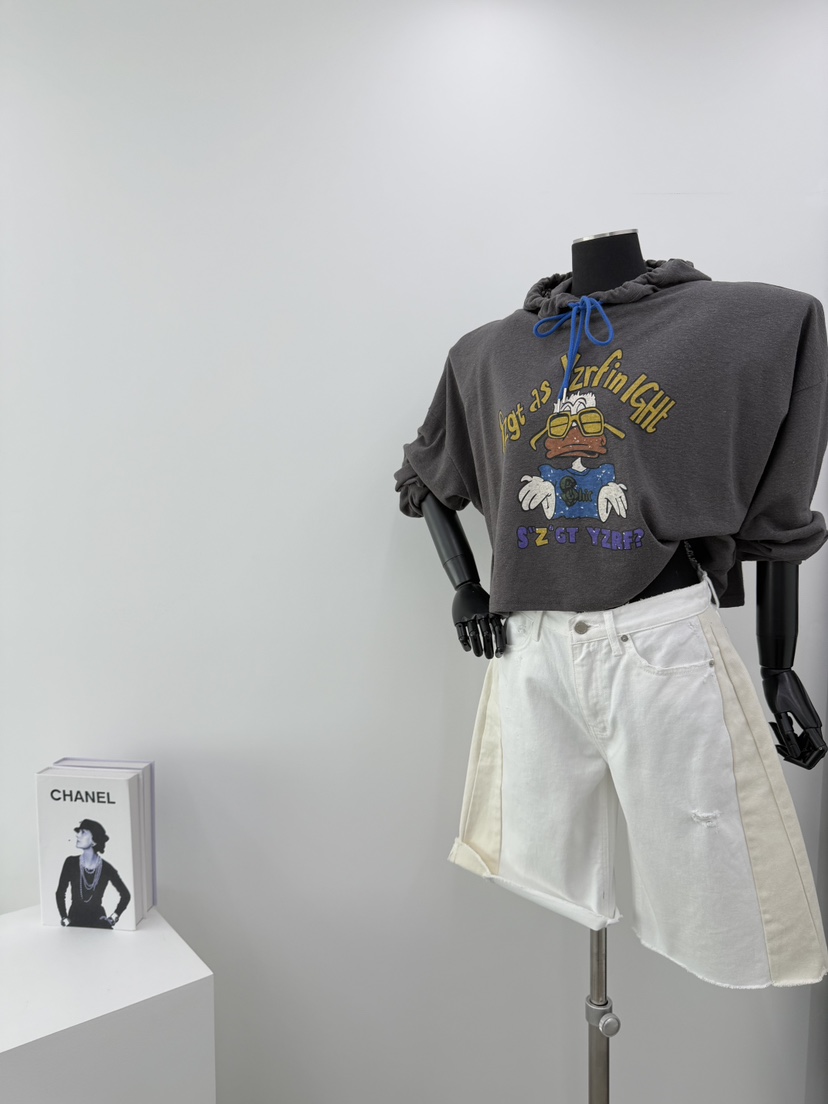 RED-A韓國代購女士新款人氣休閑職業26夏季衛衣連帽衫亞麻RED-A衛衣