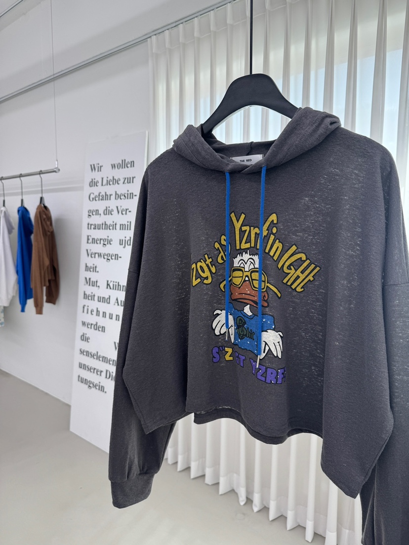 RED-A韓國代購女士新款人氣休閑職業26夏季衛衣連帽衫亞麻RED-A衛衣圖色4