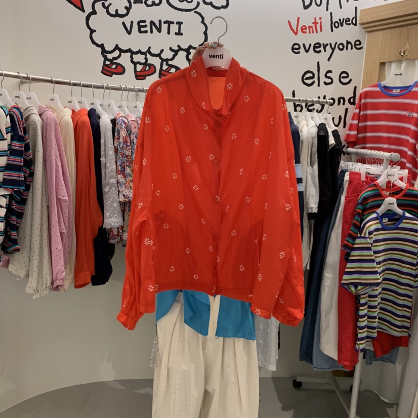 VENTI韓國東大門直郵女裝新品推薦休閑26夏季人氣夾克刺繡VENTI夾克圖色1