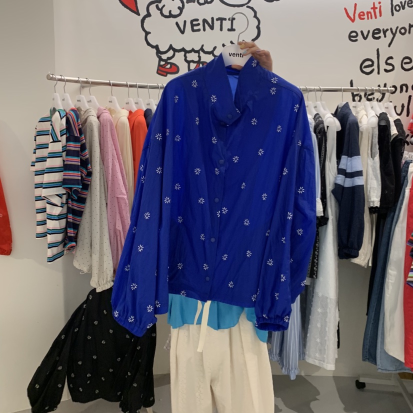 VENTI韓國東大門直郵女裝新品推薦休閑26夏季人氣夾克刺繡VENTI夾克圖色2