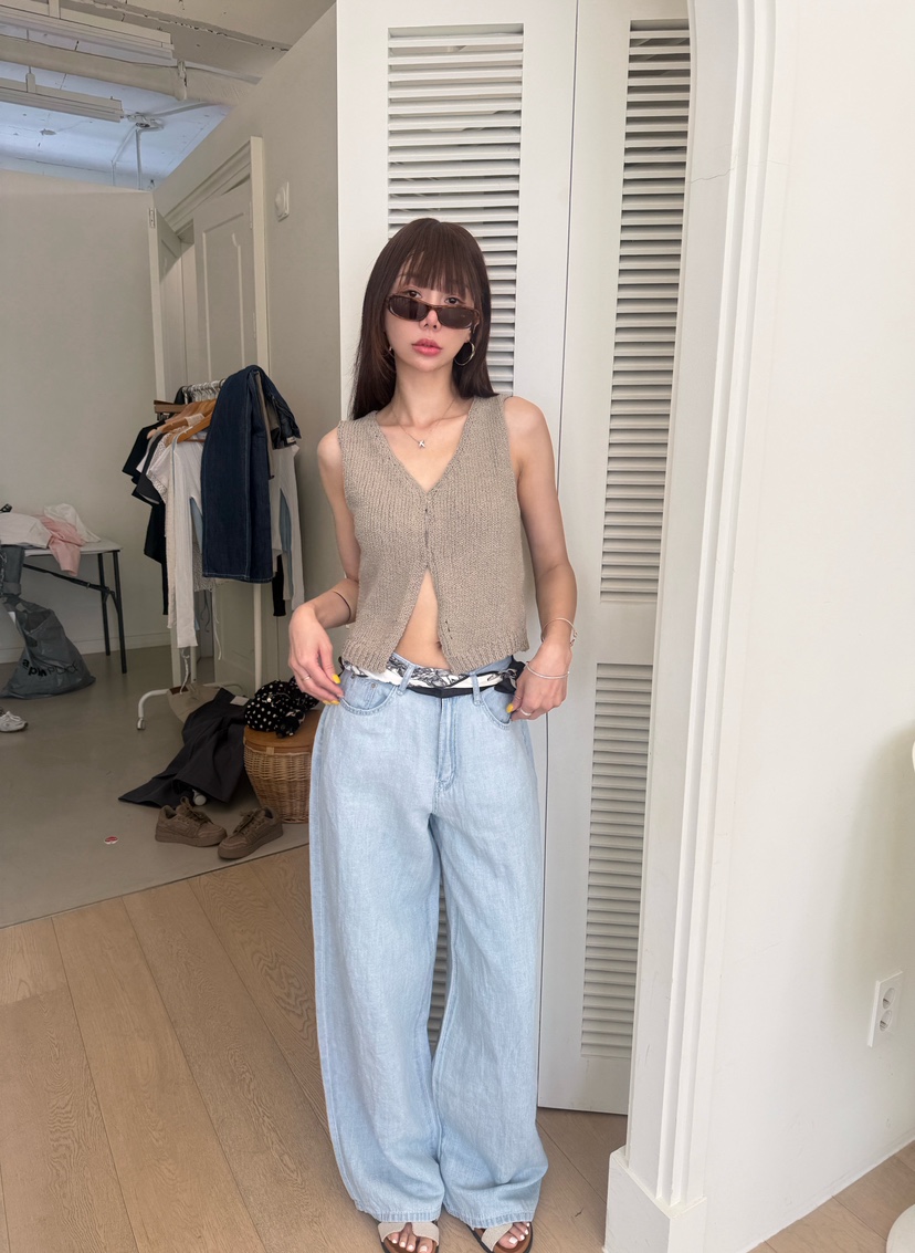 LUMIPLE韓國東大門代購女裝新品時尚26夏季26春夏吊帶背心棉質LUMIPLE吊帶/背心