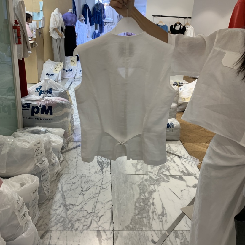 ALMOND韓國東大門直郵女裝新款休閑26春夏職業26夏季馬甲ALMOND馬甲