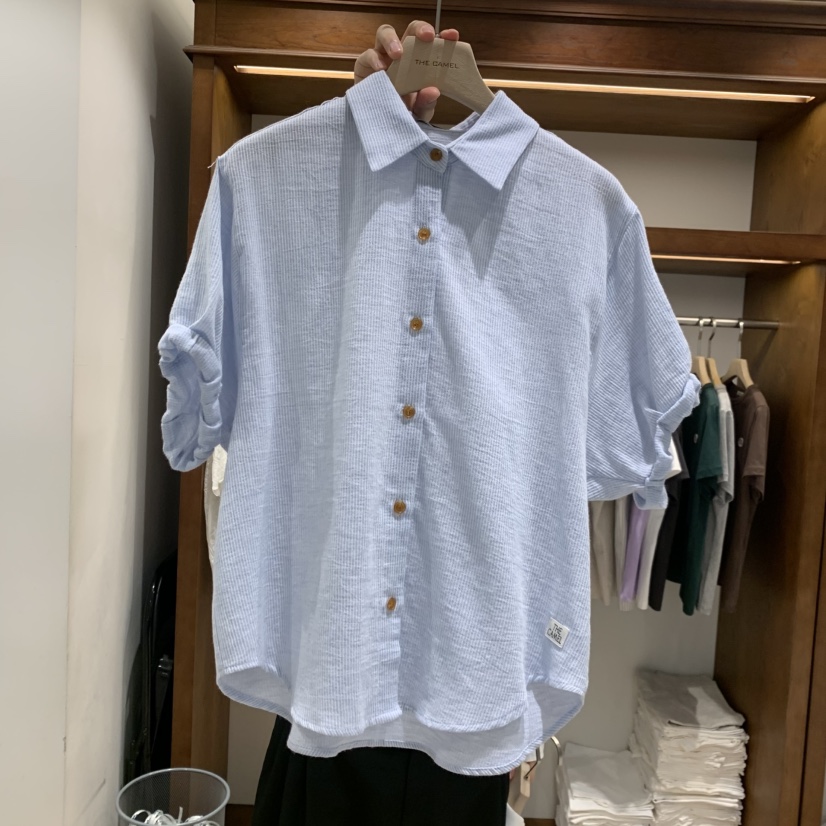 THE CAMEL韓國直郵實拍女士新款時尚襯衫蕾絲衫the came_l 家襯衫/蕾絲衫圖色1