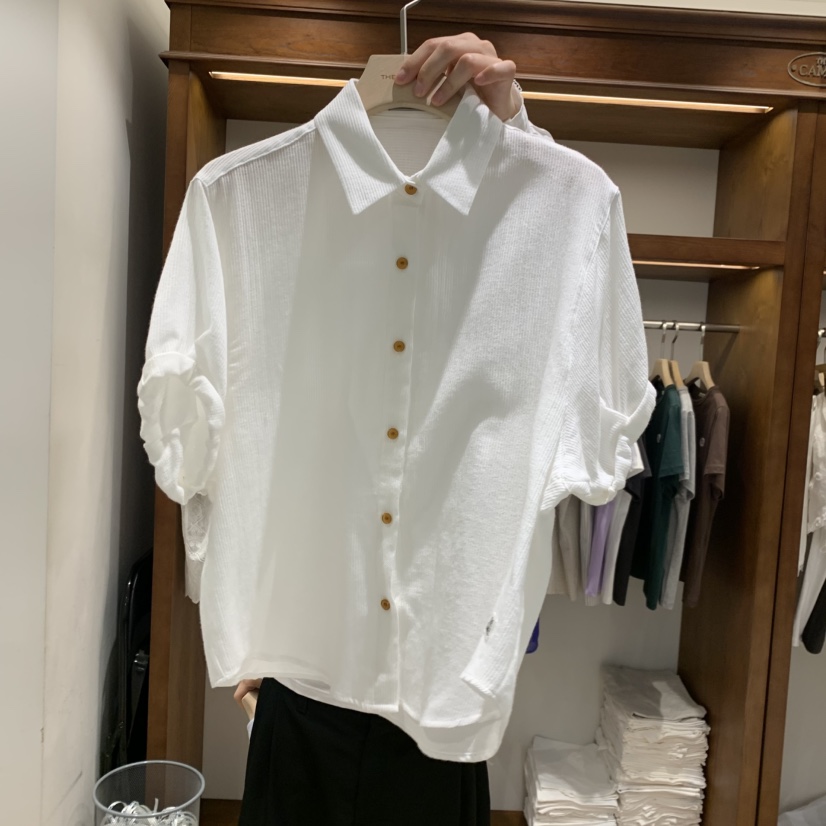 THE CAMEL韓國直郵實拍女士新款時尚襯衫蕾絲衫the came_l 家襯衫/蕾絲衫圖色2