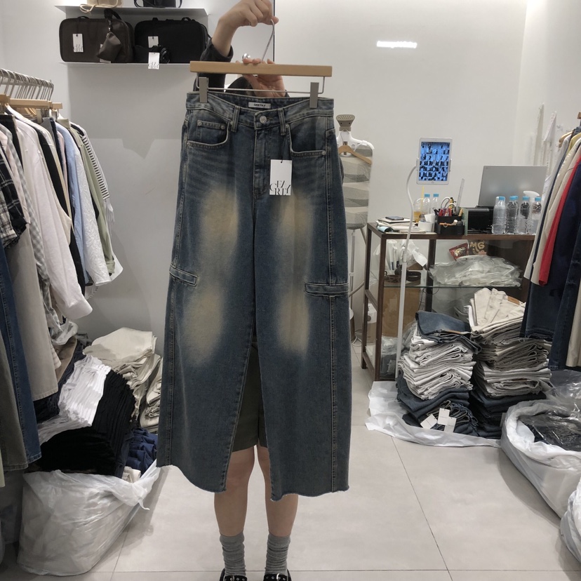 ANN MARGRET韓國直郵女裝新款26春夏牛仔褲GRETA.Y牛仔褲圖色1