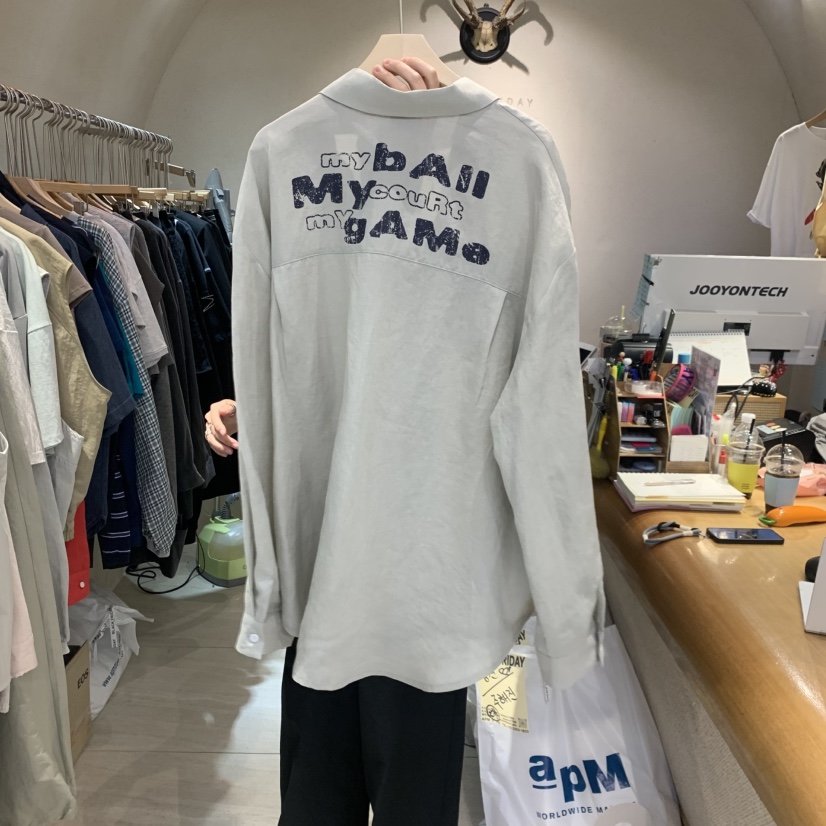 BLACKFRIDAY韓國東大門代購女裝新品人氣襯衫蕾絲衫亞麻布BLACK FRIDAY襯衫/蕾絲衫