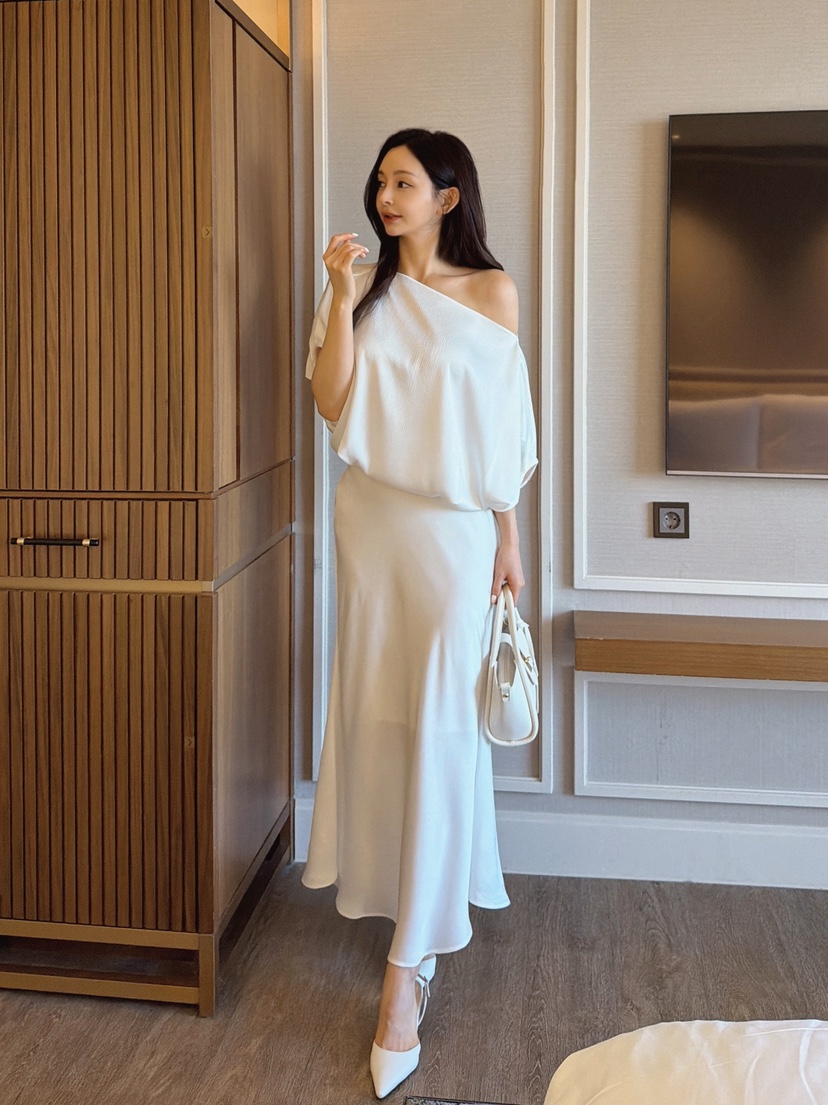 CLOTH韓國東大門代購女裝新品職業人氣休閑26春夏26夏季長裙CLOTH長裙