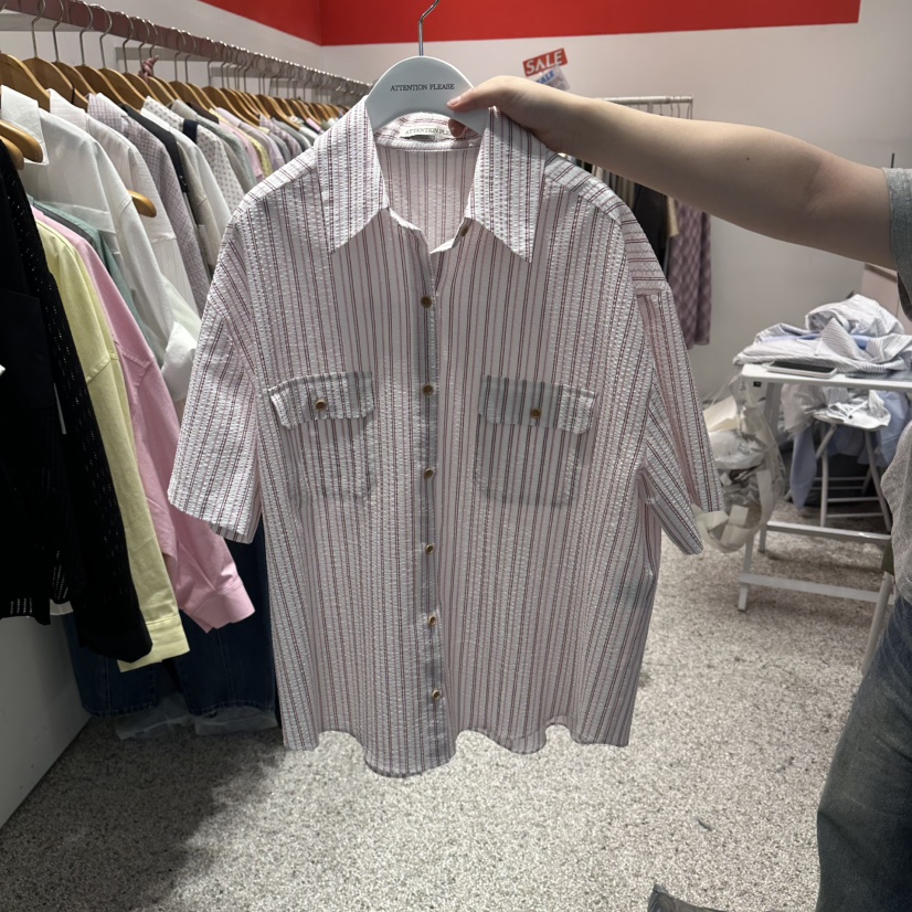 ATPZ韓國直郵女裝新品熱賣26春夏職業人氣推薦襯衫蕾絲衫ATTENTION PLEAES襯衫/蕾絲衫圖色1