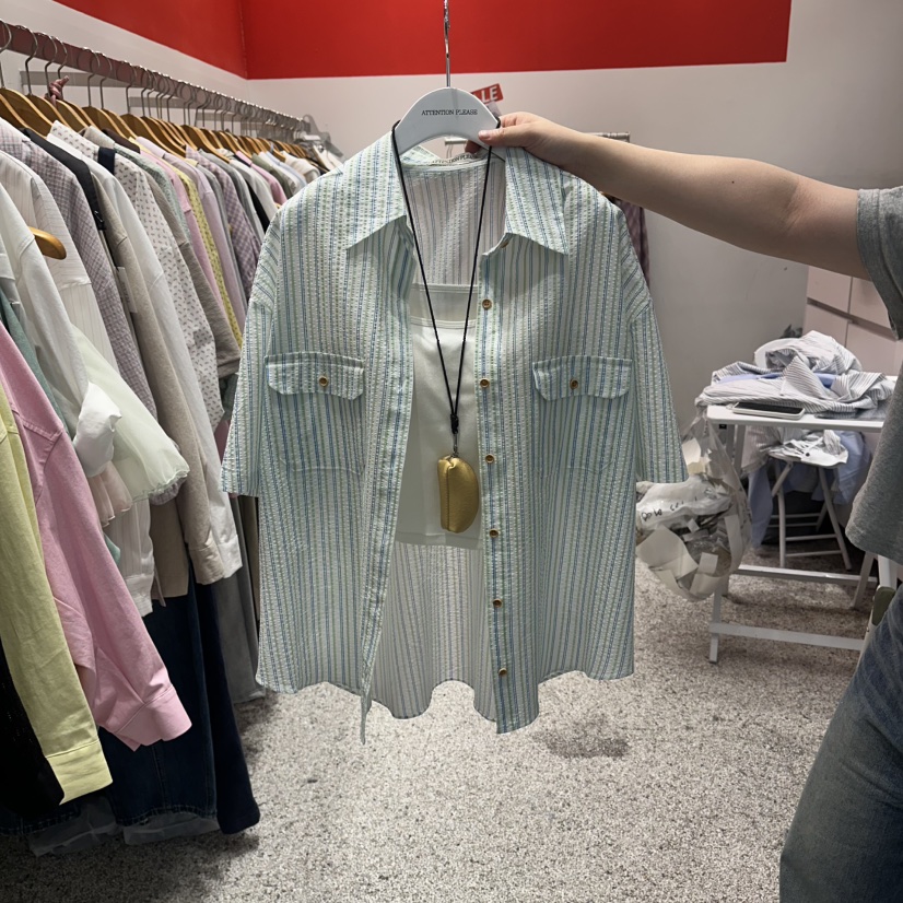 ATPZ韓國直郵女裝新品熱賣26春夏職業人氣推薦襯衫蕾絲衫ATTENTION PLEAES襯衫/蕾絲衫圖色2