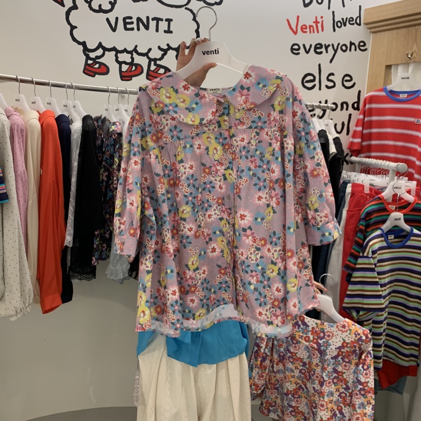 VENTI東大門實拍韓國女士新品人氣26春夏職業休閑襯衫蕾絲衫VENTI襯衫/蕾絲衫圖色2