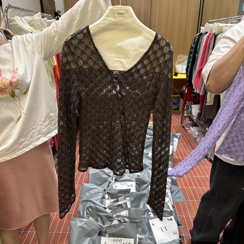 EEE韓國東大門代購女士新品休閑推薦時尚熱賣26春夏長袖T恤EEE長袖T恤圖色2