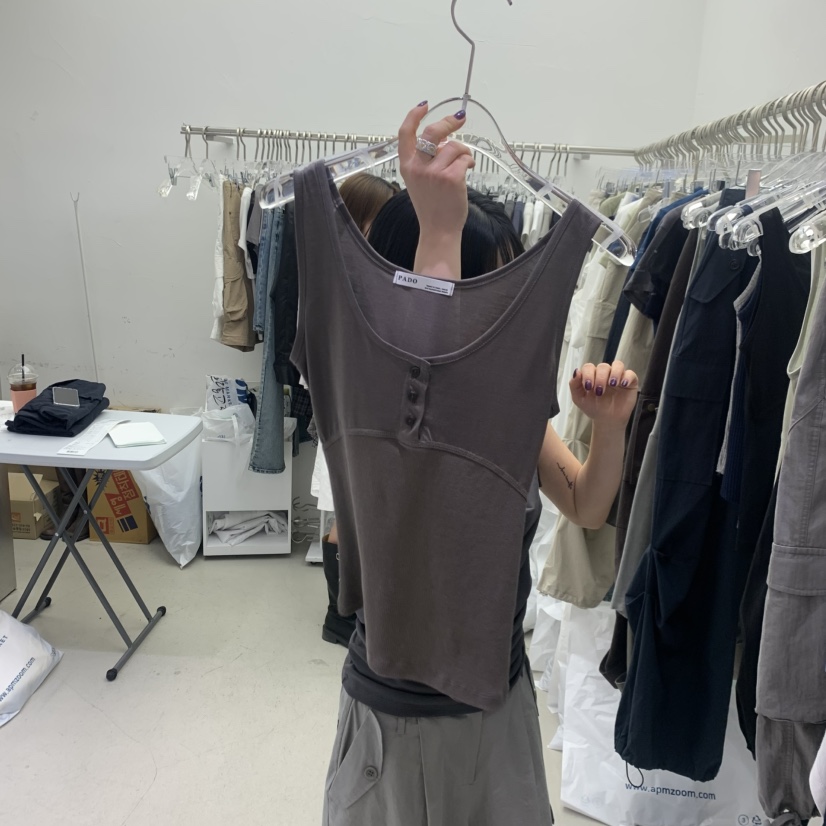 PADO東大門實拍韓國女士新款職業時尚休閑人氣推薦吊帶背心PADO吊帶/背心圖色4