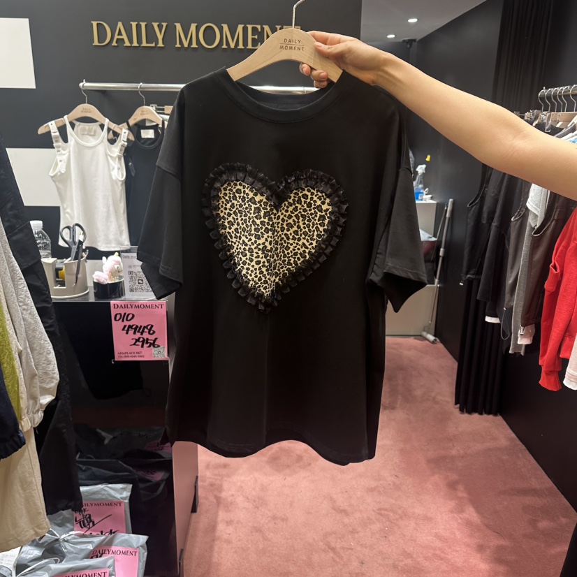 DAILY MOMENT韓國直郵女裝新品26春夏職業26夏季休閑T恤DAILY MOMENTT恤圖色2