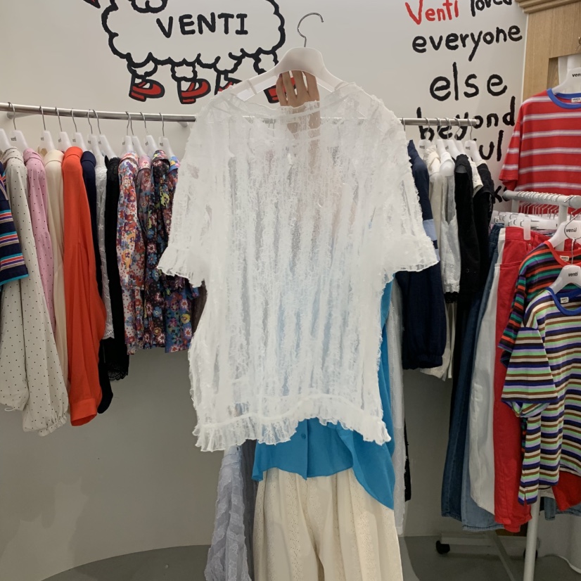 VENTI韓國代購女裝新品職業人氣26夏季時尚休閑推薦熱賣T恤VENTIT恤