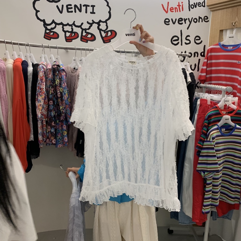 VENTI韓國代購女裝新品職業人氣26夏季時尚休閑推薦熱賣T恤VENTIT恤圖色1