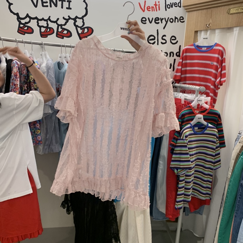 VENTI韓國代購女裝新品職業人氣26夏季時尚休閑推薦熱賣T恤VENTIT恤圖色3