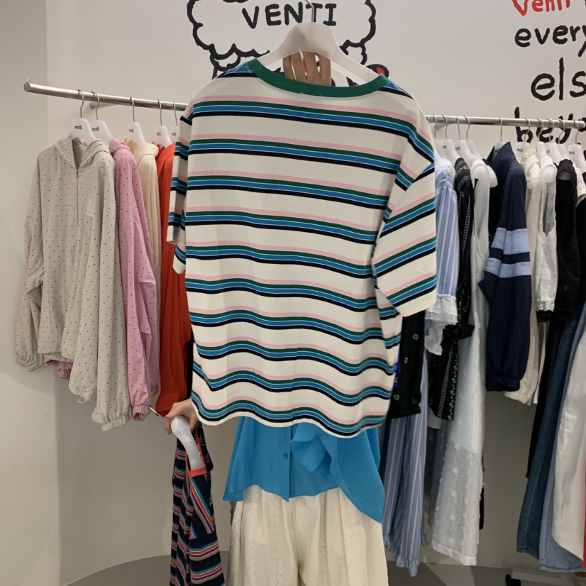 VENTI韓國直郵實拍女士新款職業時尚休閑熱賣26春夏推薦T恤VENTIT恤