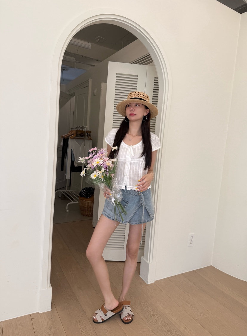 LUMIPLE韓國東大門代購女裝新款時尚26夏季襯衫蕾絲衫蕾絲LUMIPLE襯衫/蕾絲衫