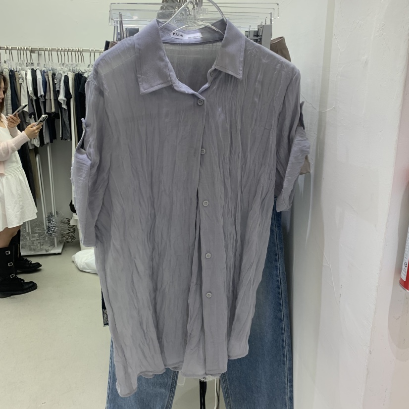 PADO韓國直郵實拍女裝新款26春夏推薦熱賣職業襯衫蕾絲衫PADO襯衫/蕾絲衫圖色2