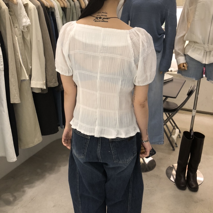 PHILO韓國直郵女士新款時尚人氣推薦熱賣休閑26夏季襯衫蕾絲衫PHILO襯衫/蕾絲衫