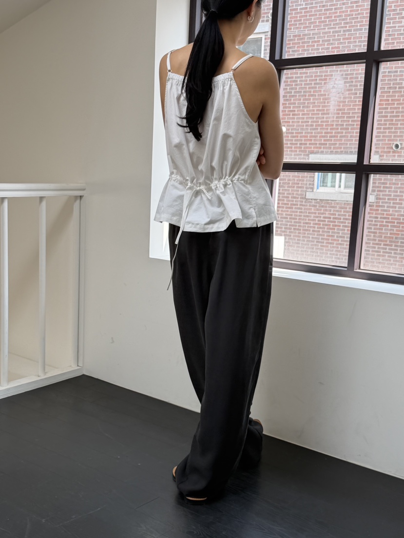 REGULARLY/PLACOR韓國東大門直郵女裝新款推薦吊帶背心棉質褶皺REGULARLY/PLACOR吊帶/背心