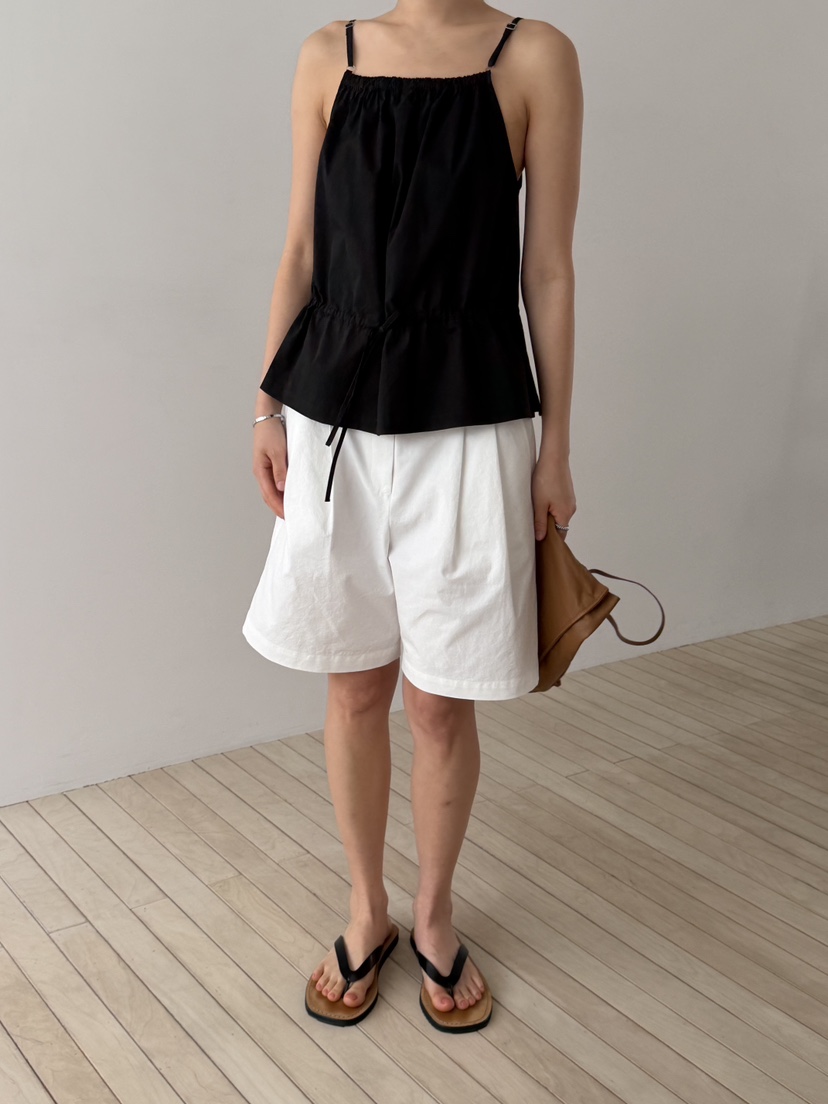 REGULARLY/PLACOR韓國東大門直郵女裝新款推薦吊帶背心棉質褶皺REGULARLY/PLACOR吊帶/背心