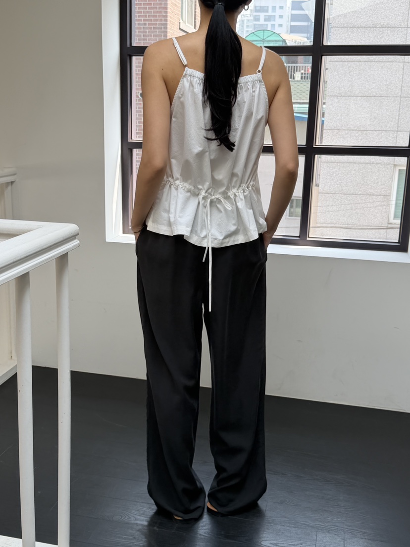 REGULARLY/PLACOR韓國東大門直郵女裝新款推薦吊帶背心棉質褶皺REGULARLY/PLACOR吊帶/背心