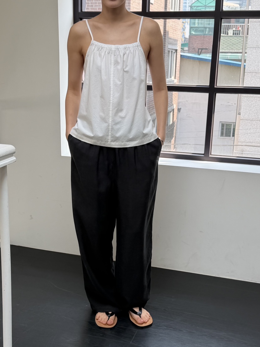 REGULARLY/PLACOR韓國東大門直郵女裝新款推薦吊帶背心棉質褶皺REGULARLY/PLACOR吊帶/背心