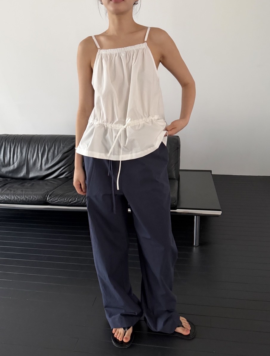 REGULARLY/PLACOR韓國東大門直郵女裝新款推薦吊帶背心棉質褶皺REGULARLY/PLACOR吊帶/背心