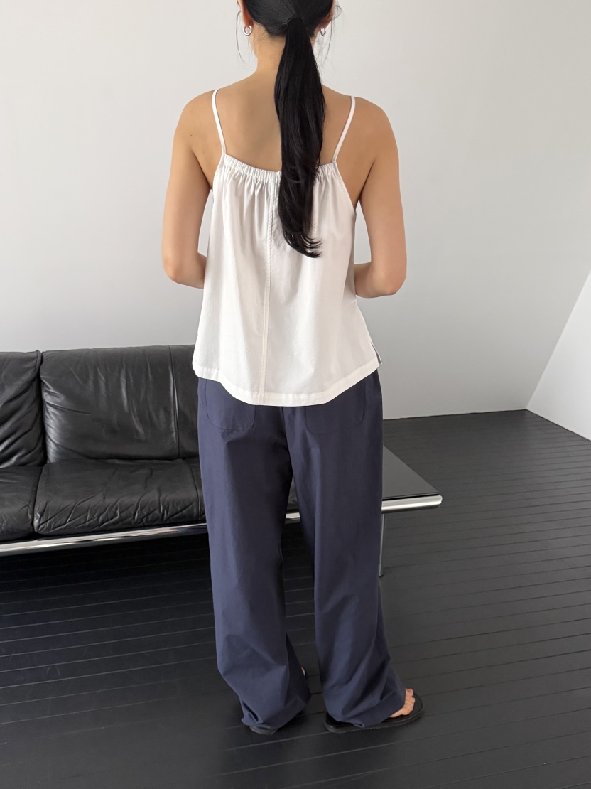 REGULARLY/PLACOR韓國東大門直郵女裝新款推薦吊帶背心棉質褶皺REGULARLY/PLACOR吊帶/背心