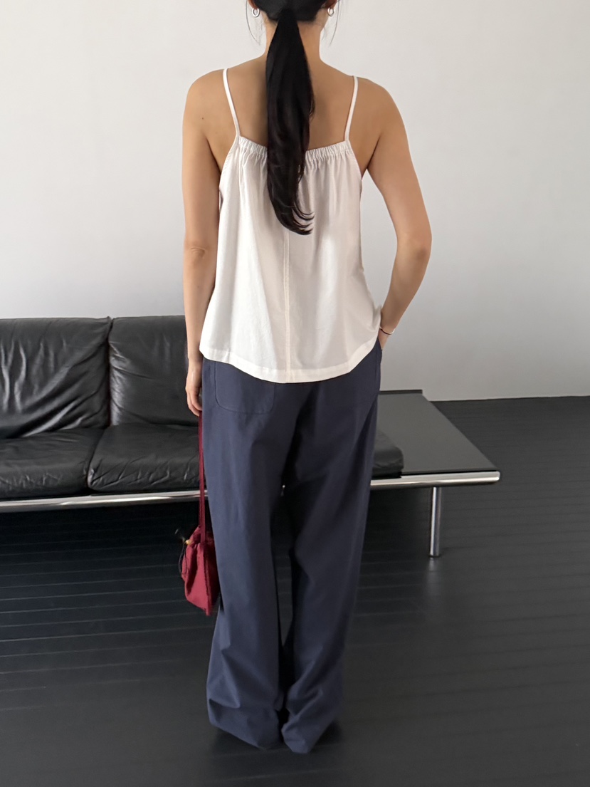 REGULARLY/PLACOR韓國東大門直郵女裝新款推薦吊帶背心棉質褶皺REGULARLY/PLACOR吊帶/背心