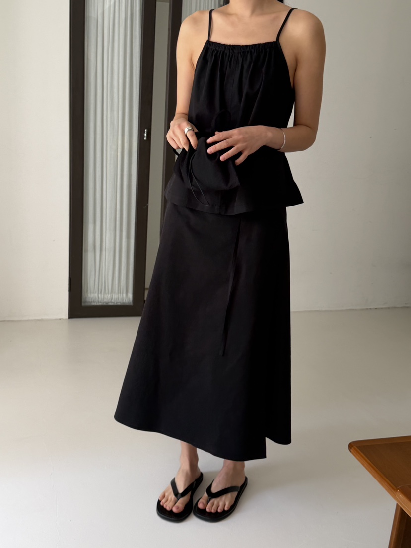 REGULARLY/PLACOR韓國東大門直郵女裝新款推薦吊帶背心棉質褶皺REGULARLY/PLACOR吊帶/背心