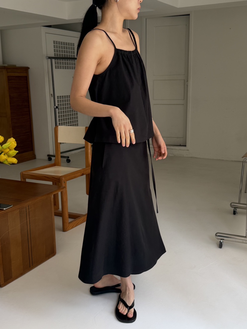 REGULARLY/PLACOR韓國東大門直郵女裝新款推薦吊帶背心棉質褶皺REGULARLY/PLACOR吊帶/背心