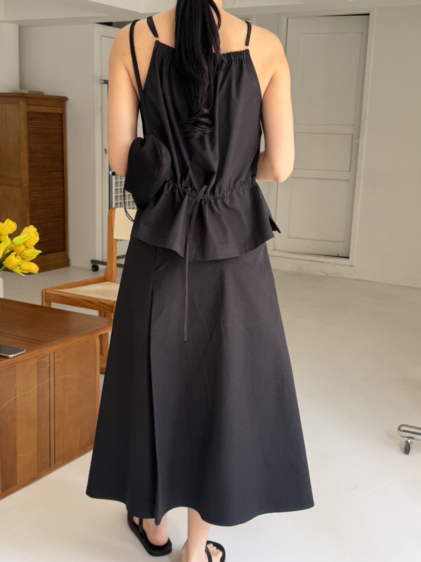 REGULARLY/PLACOR韓國東大門直郵女裝新款推薦吊帶背心棉質褶皺REGULARLY/PLACOR吊帶/背心